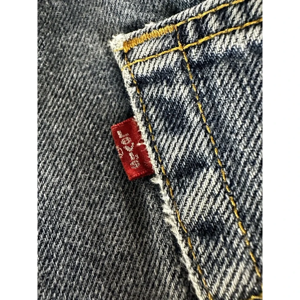 VTG Levi's 550 Jeans Mens 33x29 Light Wash Relaxed Fit - Original Black Levi Tag